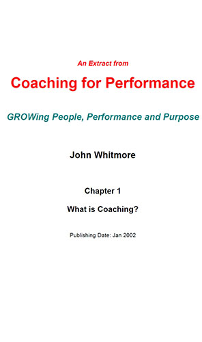 Coaching for performance book